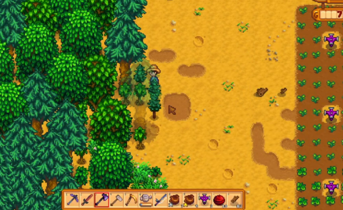 星露谷物语怎么快速砍树3