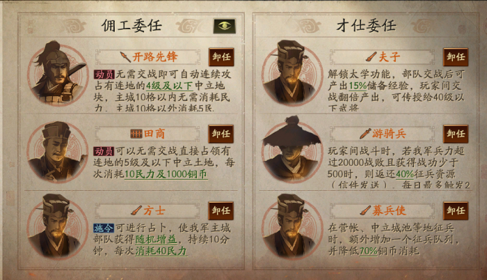 三国志战略版佣工才仕系统详解14
