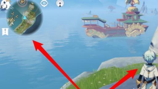 原神与落霞对话怎么上二楼?2