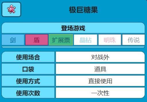 剑盾极巨糖果有什么用?2