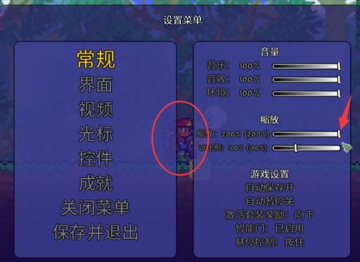 泰拉瑞亚视距怎么调?4