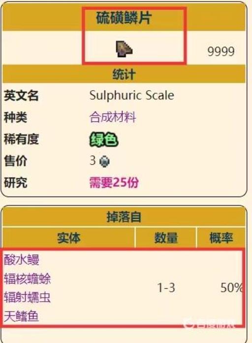 泰拉瑞亚的硫磺鳞片怎么得?2