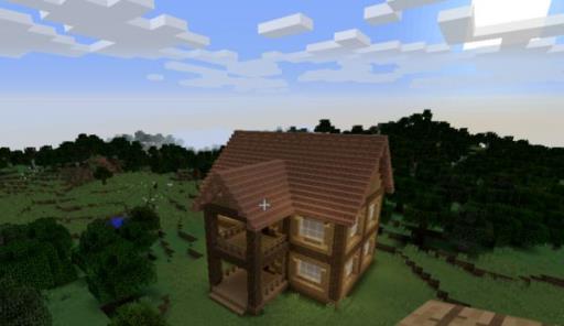 我的世界怎么做房子豪华简单?19