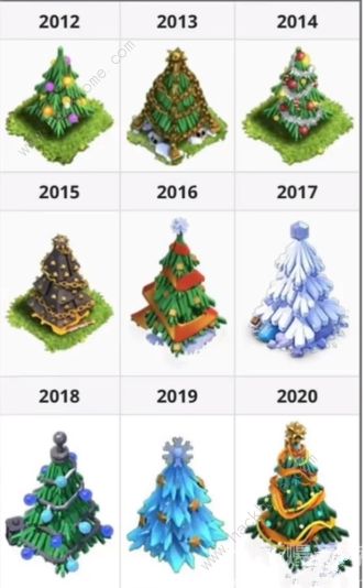 部落冲突圣诞树年份大全3