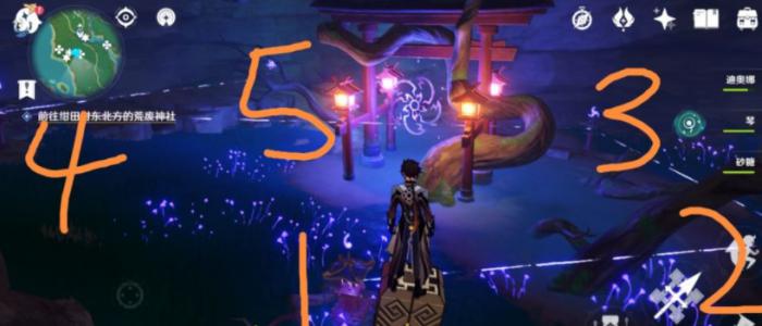 原神白狐之野雷神瞳位置大全1