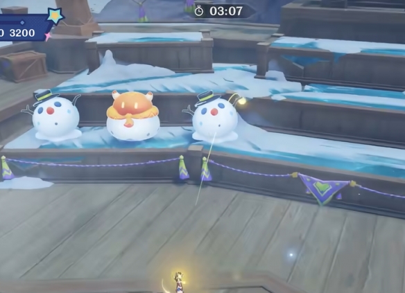 原神炽魂斗士的雪界之旅飞玉趣掷第1关攻略3