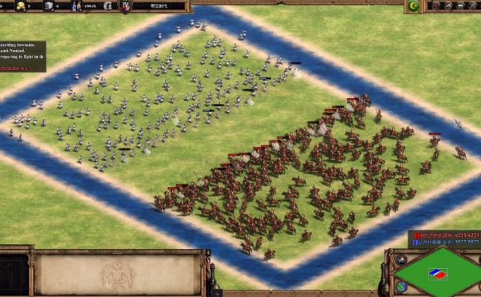 帝国时代2怎么攻击乃蛮人部队2