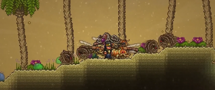 泰拉瑞亚如何触发沙尘暴1