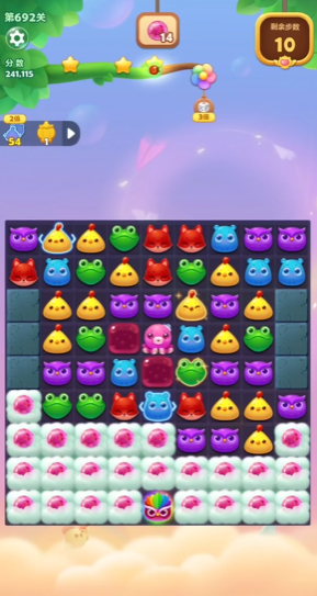开心消消乐692关怎么过3