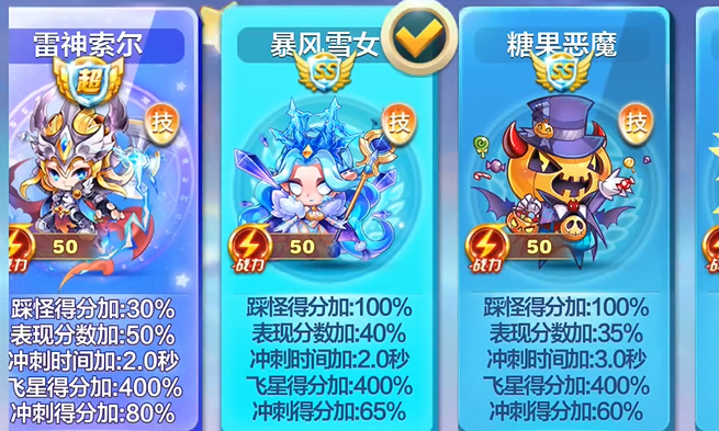 天天酷跑竞速模式什么角色好用3