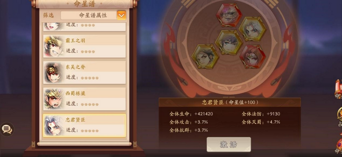 少年三国志2金命星有什么2