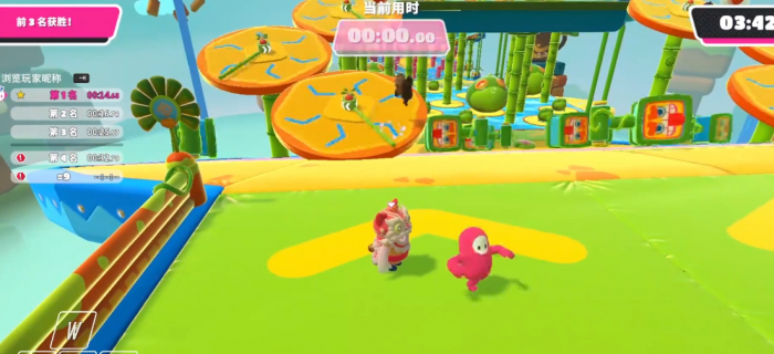 糖豆人丛林跳跃怎么过1