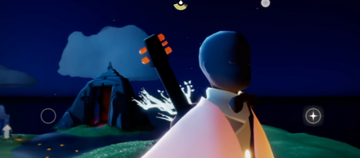 光遇里峡谷的黑脸面具怎么玩3