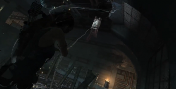 古墓丽影怎么把电线从水里移出来1