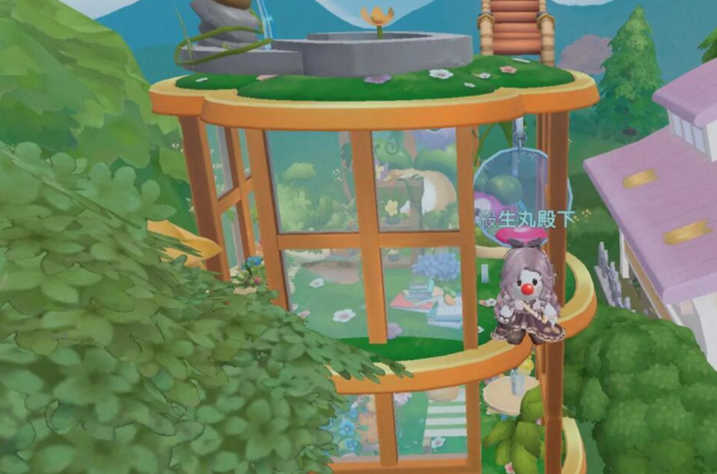 摩尔庄园怎么在空中放花簇3