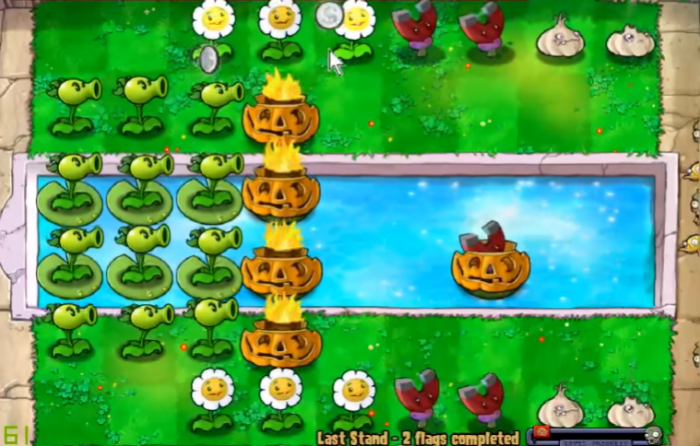 植物大战僵尸中的坚不可摧怎么过1