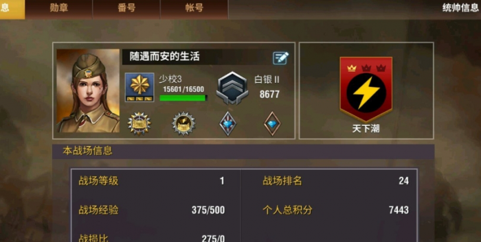 二战风云的奖章怎么升级1